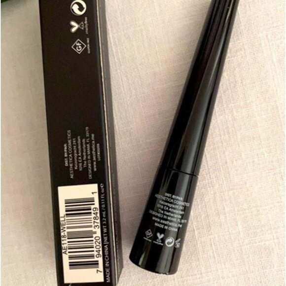 Aesthetica Liquid Eyeliner Black Travel Trial Size Bold Cat Eye Long Wear 0.11 o - Picture 6 of 7